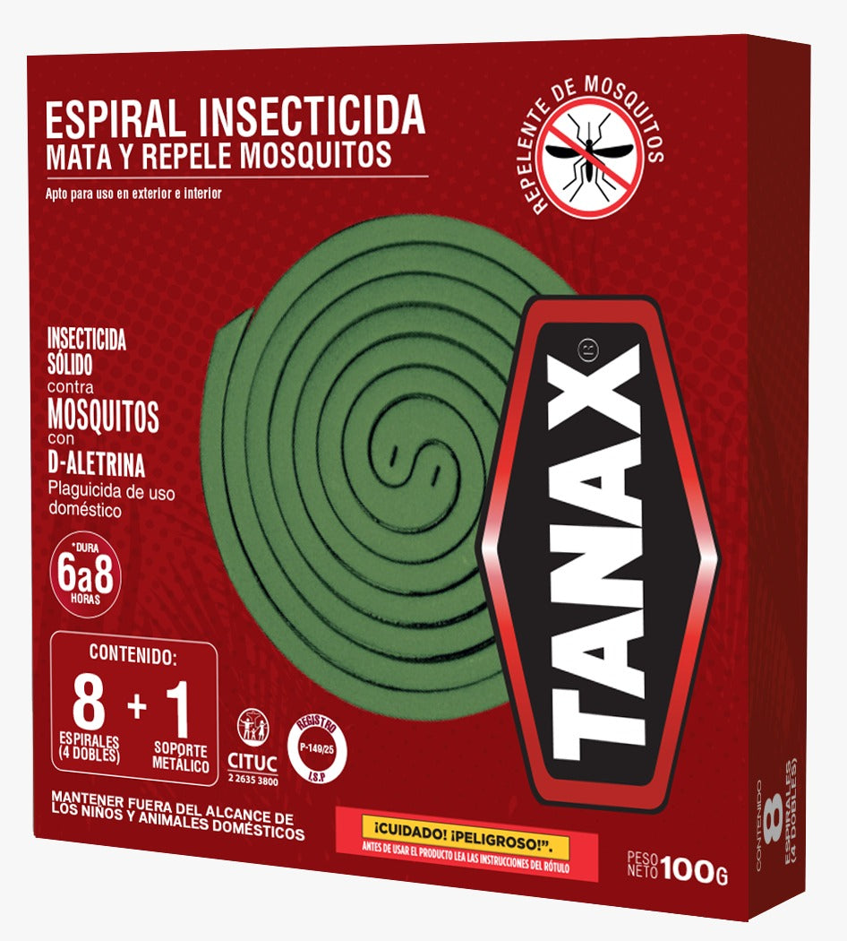 Tanax® Espiral Zancudos (8 Unid) Elimina