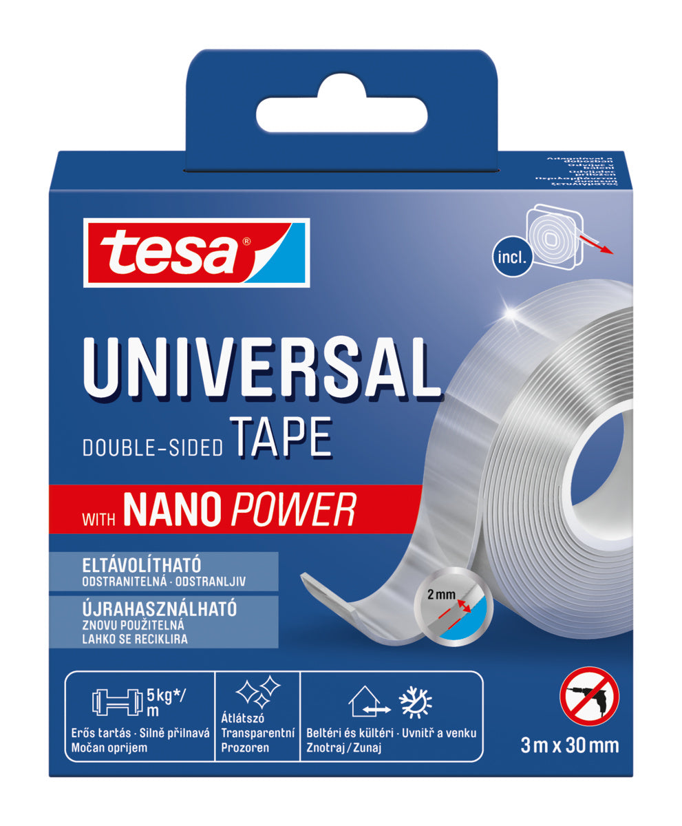 TESA® CINTA DOBE FAZ NANO TECNOLOGIA TRANSPARENTE