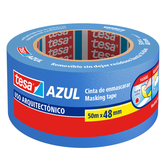 Tesa® Cinta de Enmascarar Azul profesional uso exterior 48mm. x 50mts.