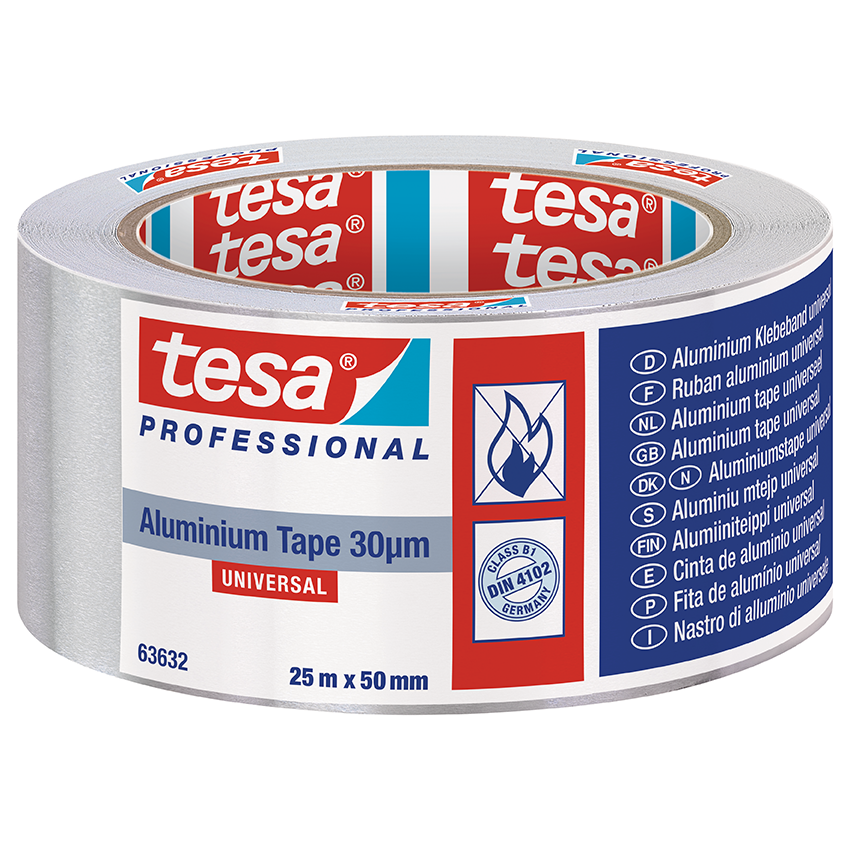 TESA® Cinta Aluminio 50mm x 25mts.