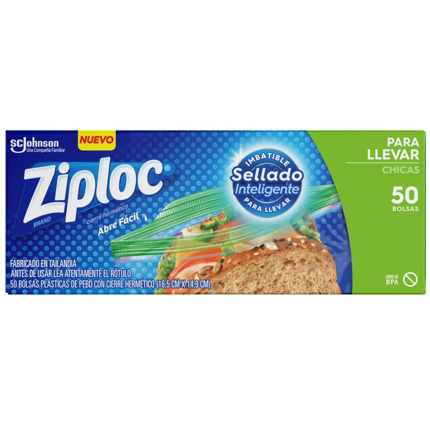 ZIPLOC® BOLSA SANDWICH 50 UNIDADES