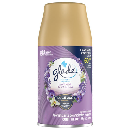 GLADE® AUTOMATICO REPUESTO LAVANDA Y VAINILLA  270ML