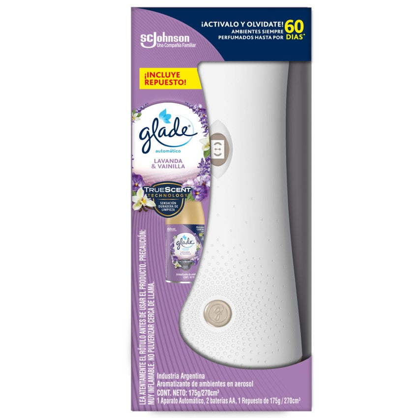 GLADE® AUTOMATICO FULL LAVANDA Y VAINILLA 270ML