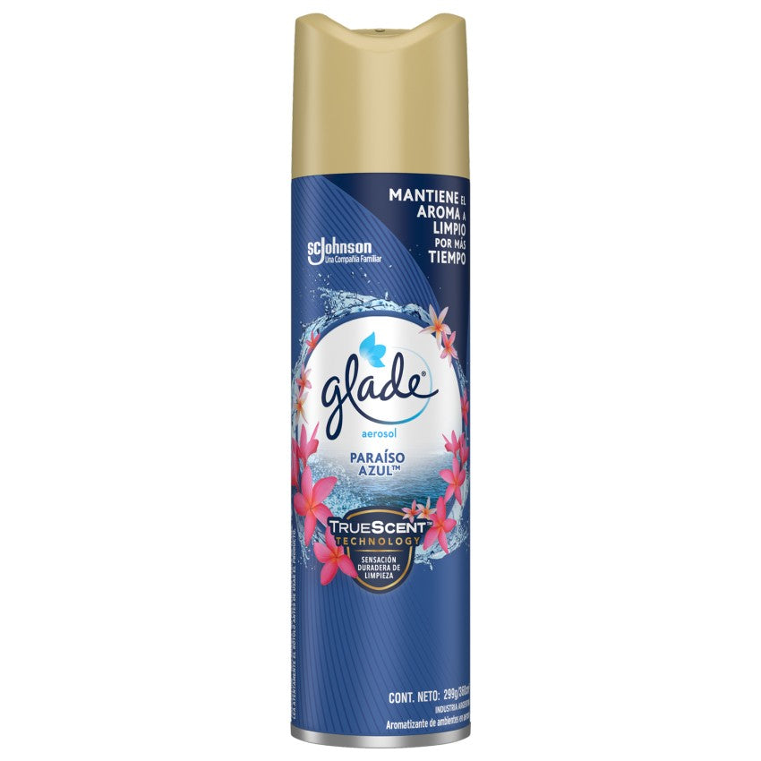 GLADE® AEROSOL AROMA PARAISO AZUL 360ML