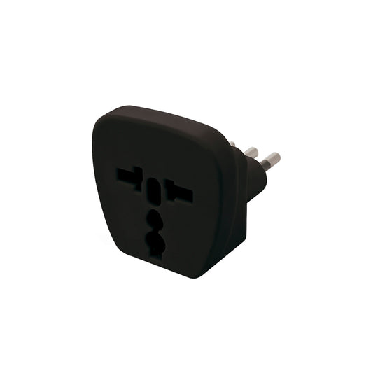 LEXO®ADAPTADOR UNIVERSAL 10A 250V, 2P NEGRO
