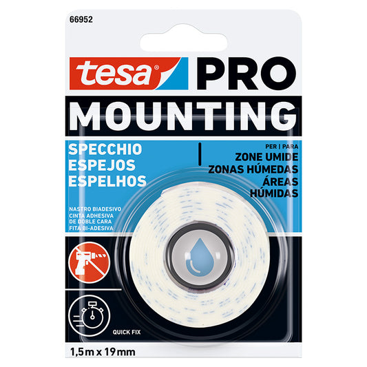 Tesa® Cinta Doble Faz Pro Mounting Tesa USO HUMEDAD (BAÑO-COCINA)