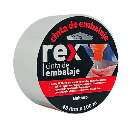 REX® Cinta Embalaje Transparente 48mm X 100mts