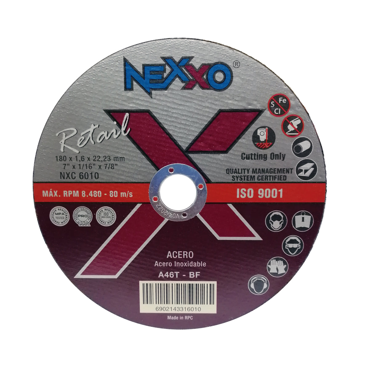NEXXO® Disco Corte Retail 7"