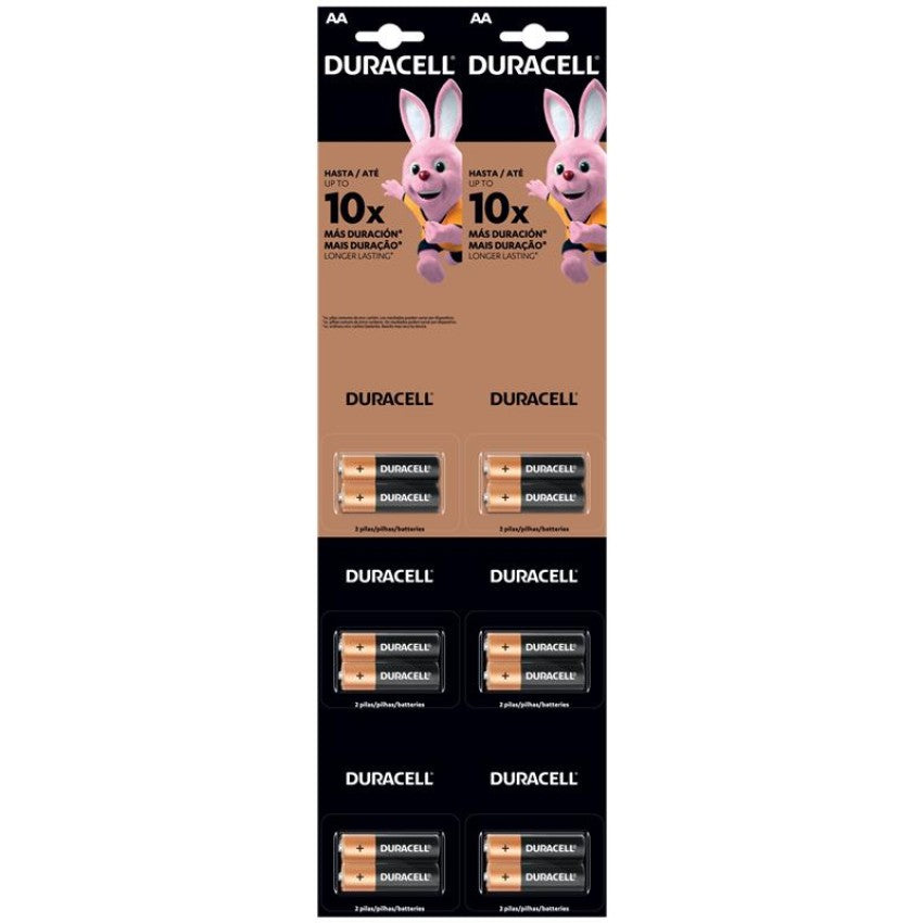 DURACELL® PILAS AA ALCALINA TIRA 12 UNIDADES