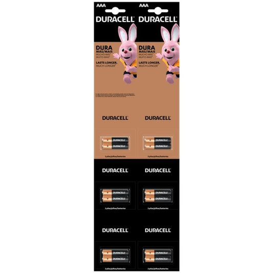 DURACELL® PILAS AAA ALCALINA TIRA 12 UNIDADES