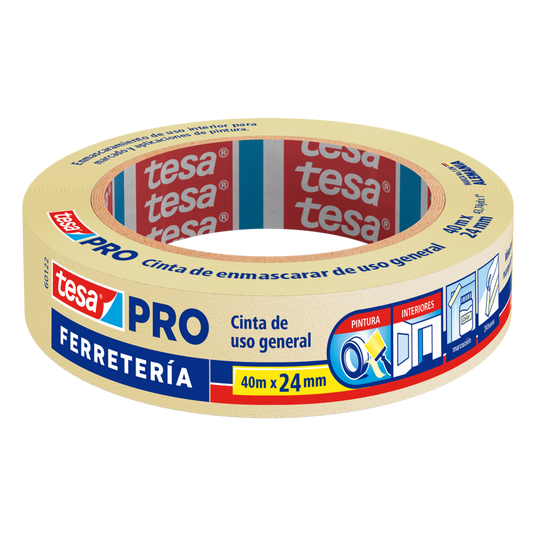 Tesa® Cinta de Enmascarar 24mm. x 40mts.