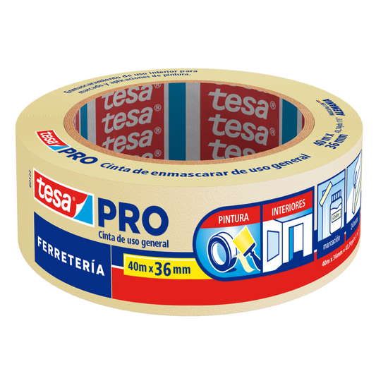 Tesa® Cinta de Enmascarar 36mm. x 40mts.