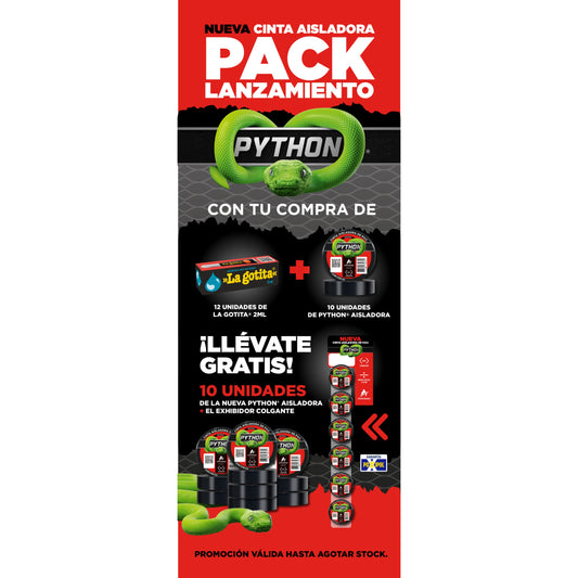 Pack 12 La Gotita más 10 Cintas Eléctricas Python