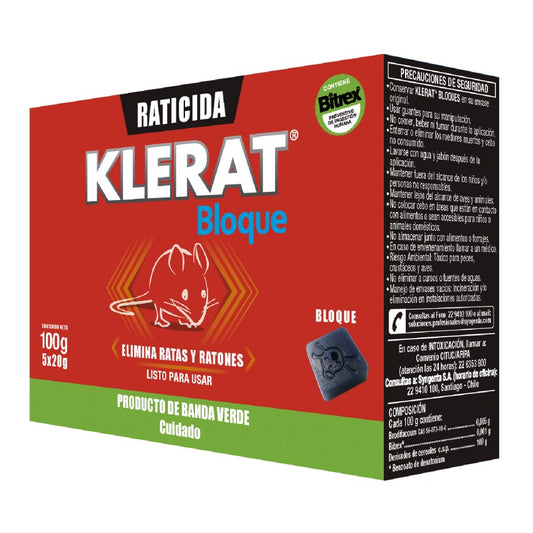 Klerat® Raticida Bloque 100 gr.