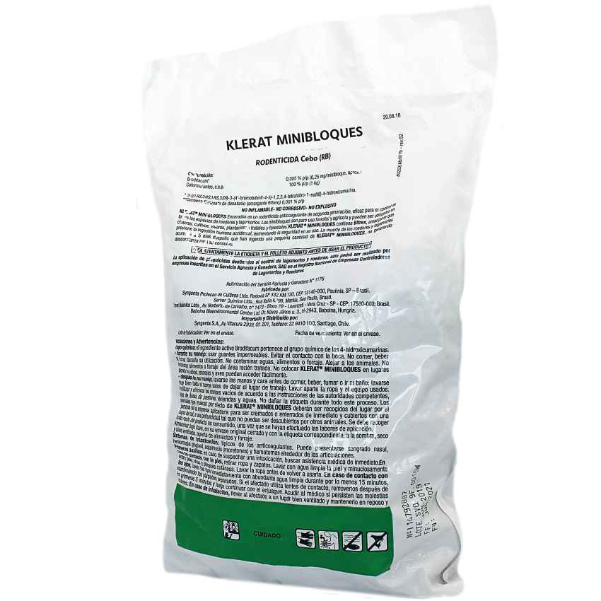 KLERAT® Raticida Mini Bloque 1KG.