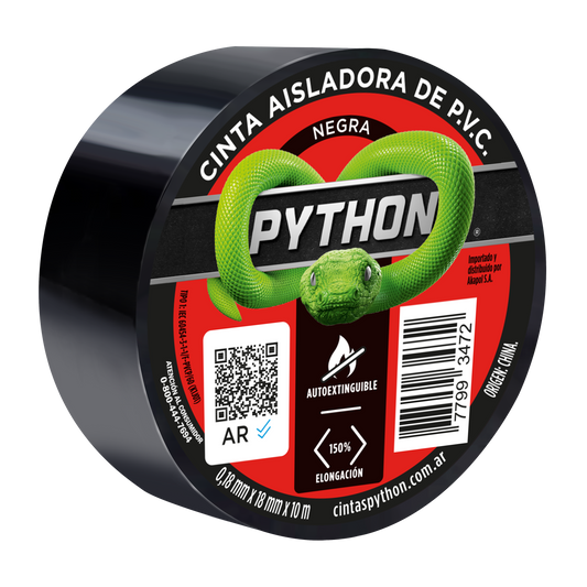 PYTHON® Cinta Eléctrica 18mm x 10mts