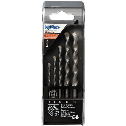 NEXXO® Set Brocas Concreto (4,5,6,8,10)