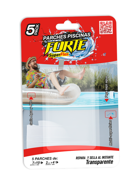 Forte® Parche Piscina 5 Unidades.