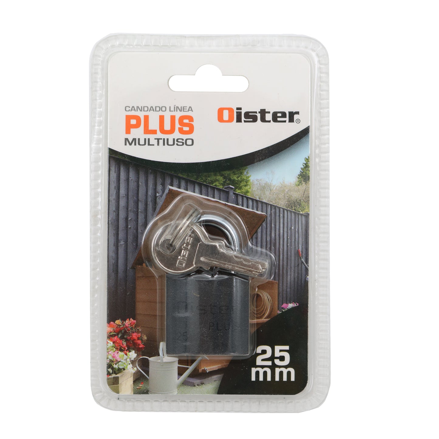 OISTER® Candado Negro Plus 25mm.