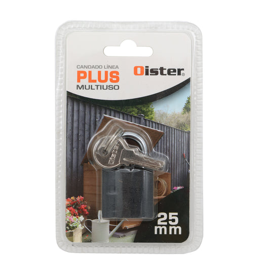 OISTER® Candado Negro Plus 25mm.