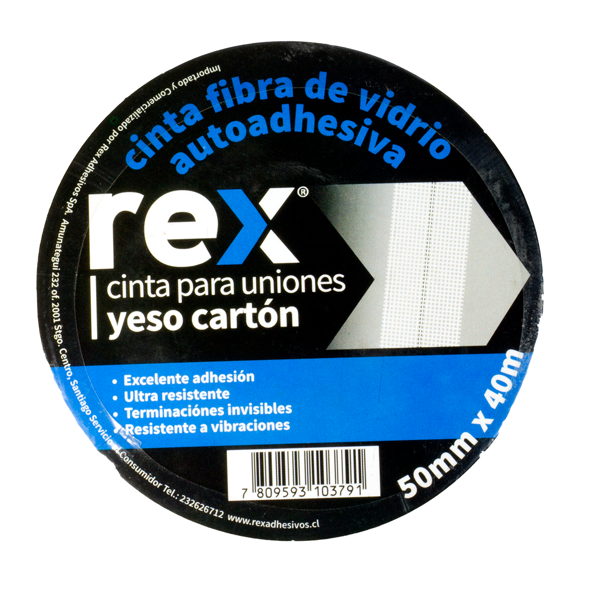 REX® Cinta Cubre Juntas 40MTS X 50MM