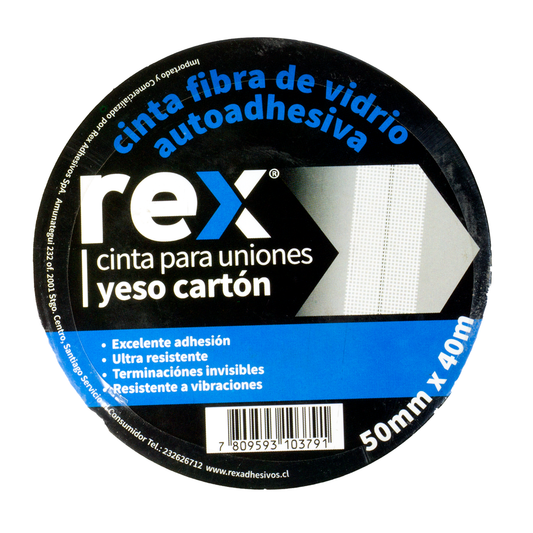 REX® Cinta Cubre Juntas 40MTS X 50MM