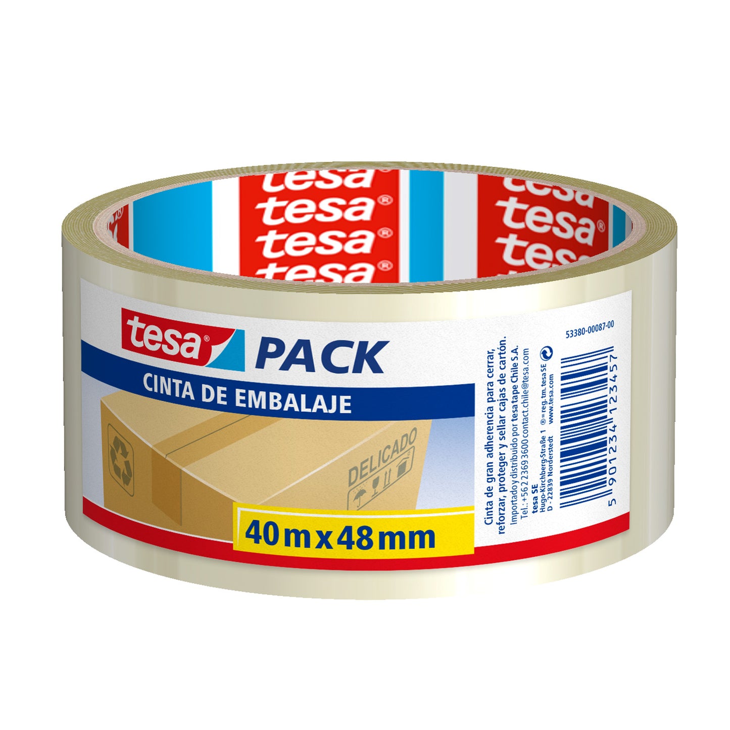 Tesa® Cinta Embalaje, Transparente 48mm. x 40mts.