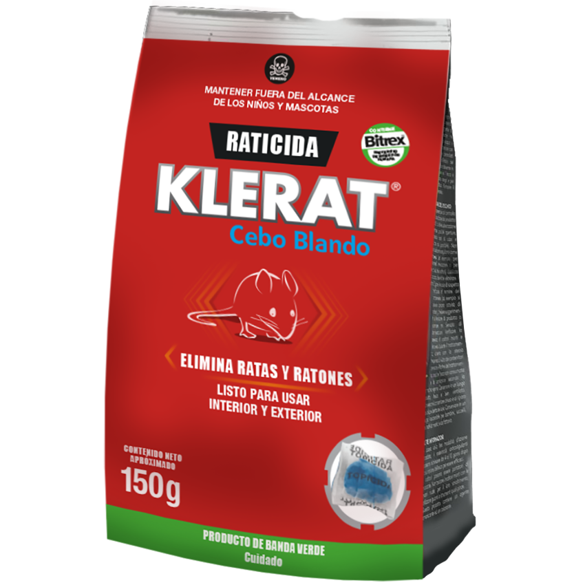 KLERAT® Raticida Pasta (Cebo Blando) 150 gr.