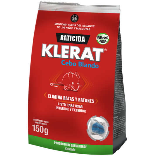 Klerat® Raticida Pasta (Cebo Blando) 150 gr.