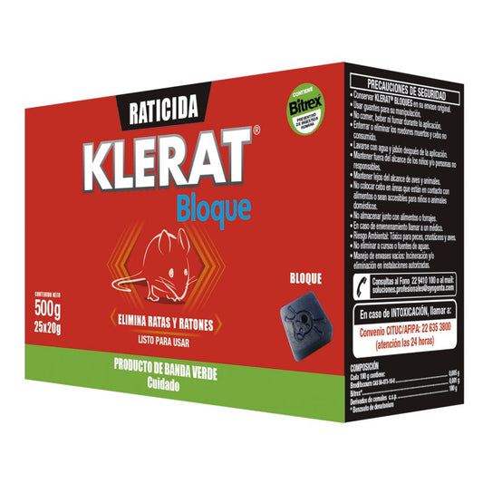 Klerat® Raticida Bloque 500 gr.