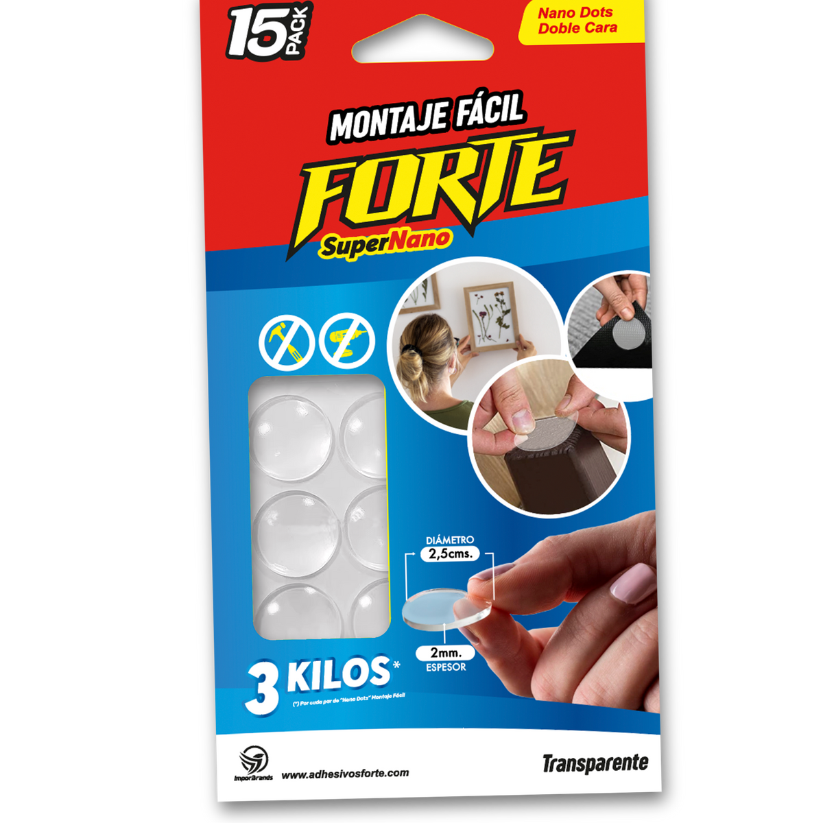 Forte® Montaje Fácil Nano 15 Unid