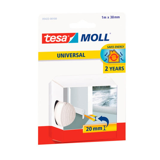 Tesa® BURLETE PUERTA FLEXIBLE BLANCO